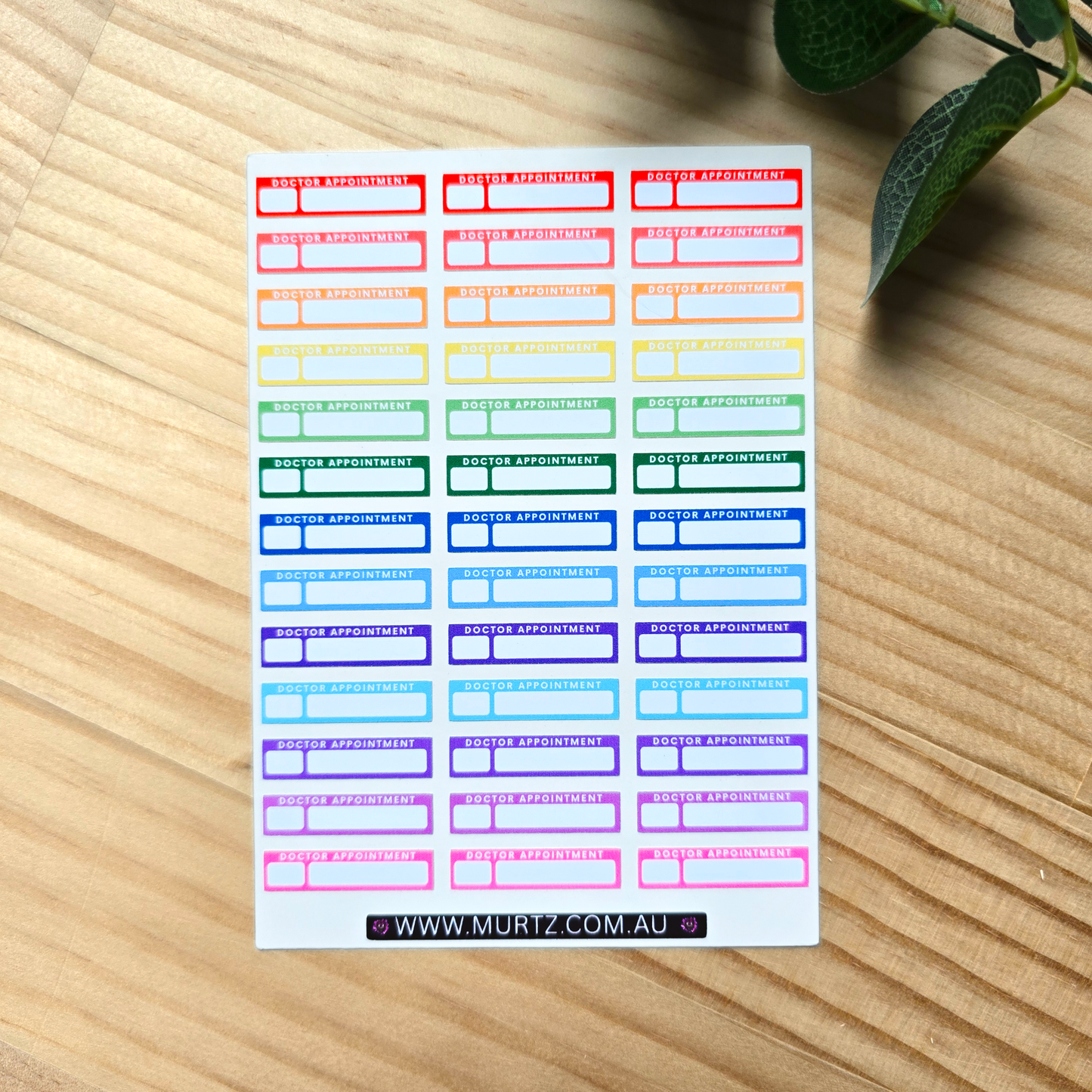 Appointment A6 Journal & Planner Stickers