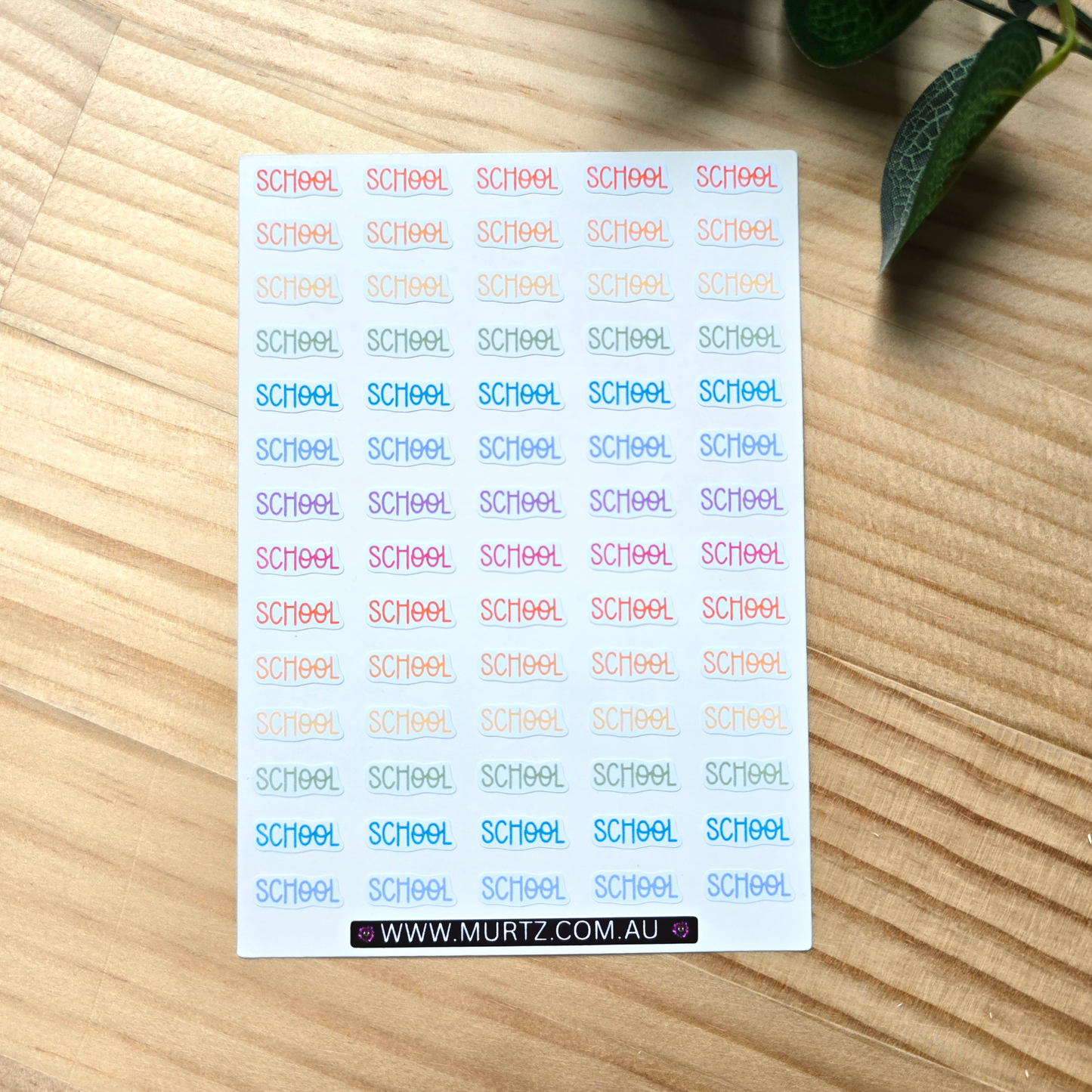 School A6 Journal & Planner Stickers