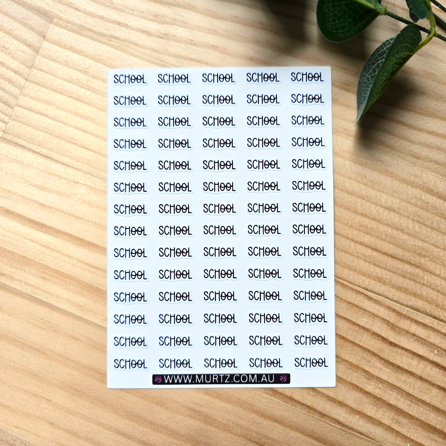 School A6 Journal & Planner Stickers