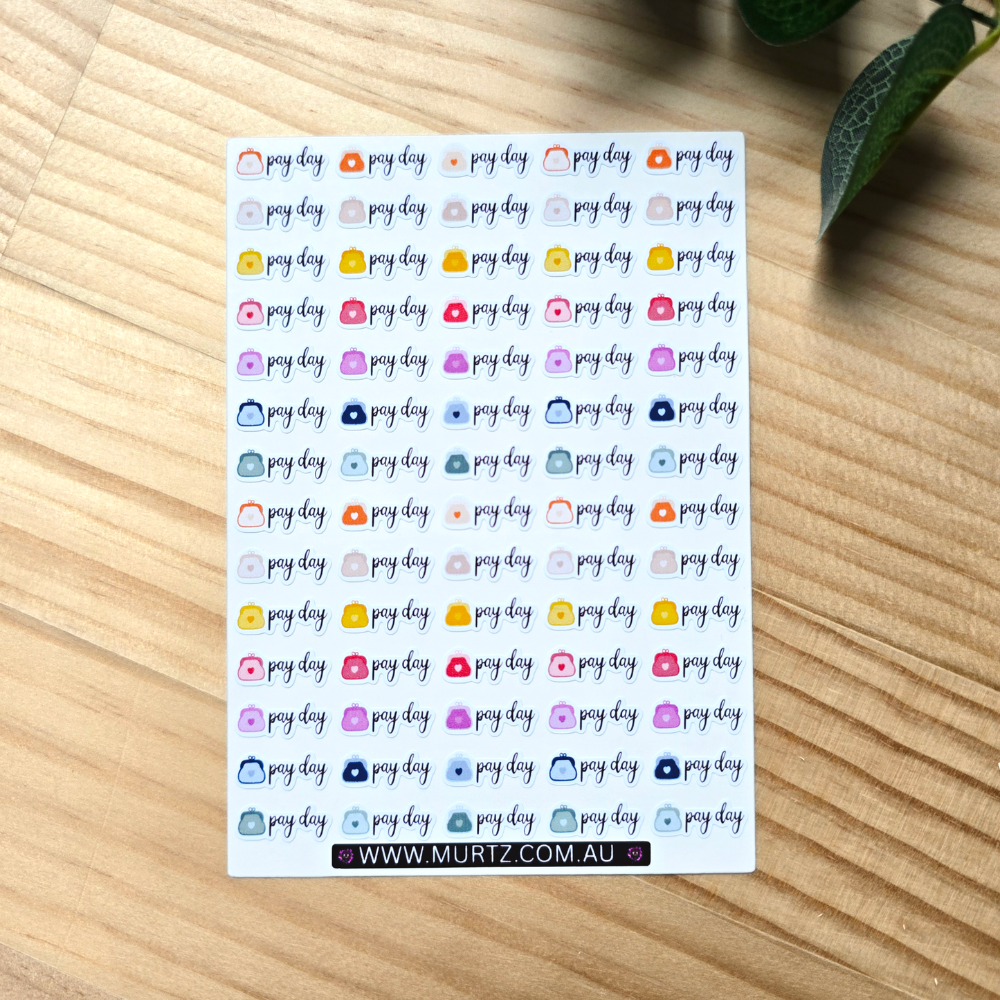 Payday A6 Journal & Planner Stickers