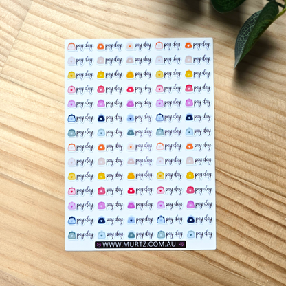 Payday A6 Journal & Planner Stickers