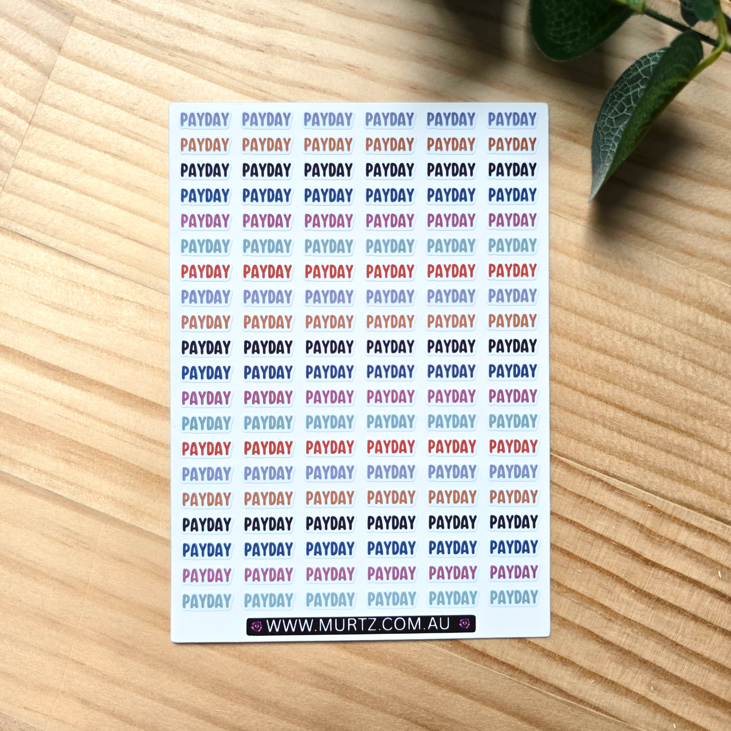Payday A6 Journal & Planner Stickers
