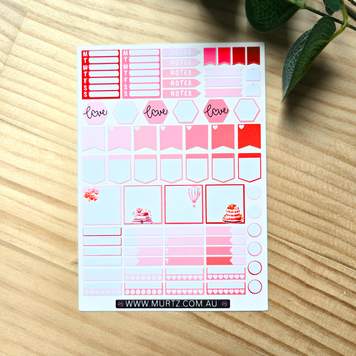 Love A6 Journal & Planner Stickers