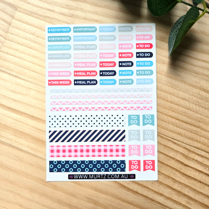 Retro A6 Journal & Planner Stickers