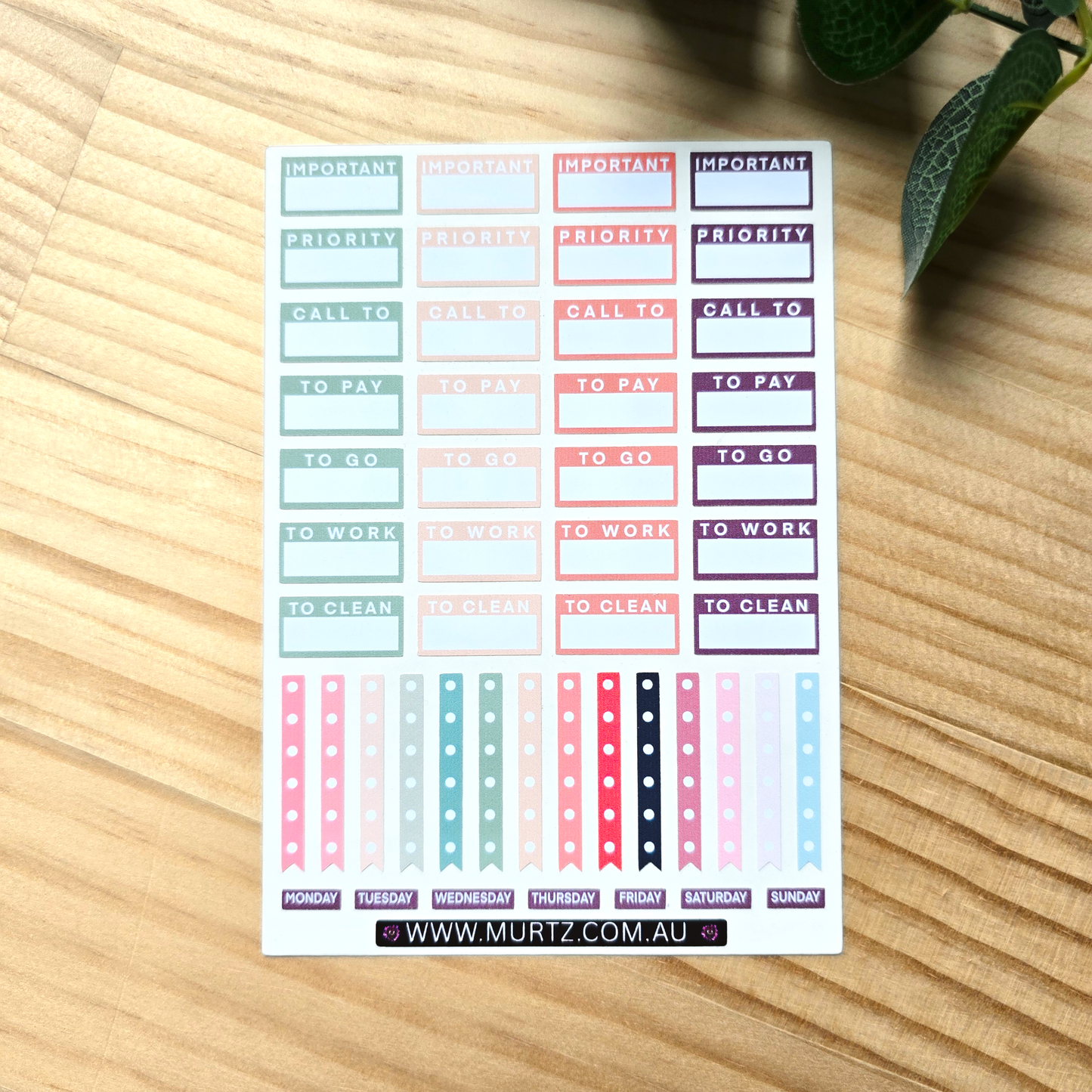Retro A6 Journal & Planner Stickers