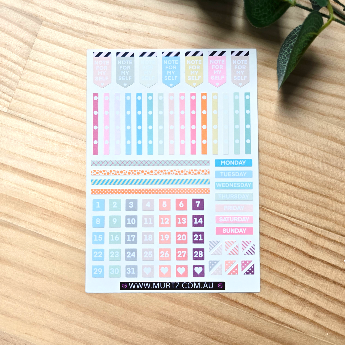 Retro A6 Journal & Planner Stickers
