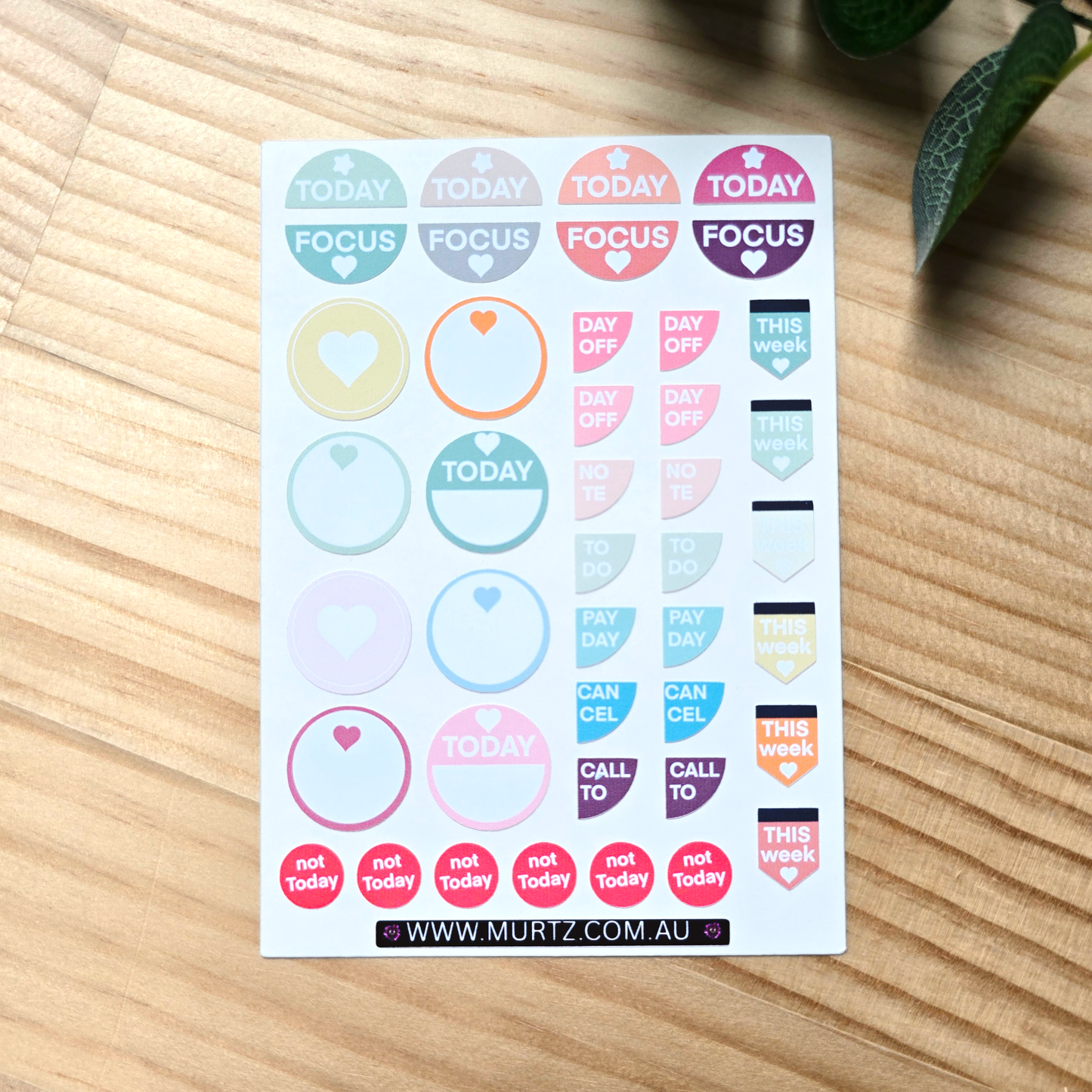 Retro A6 Journal & Planner Stickers