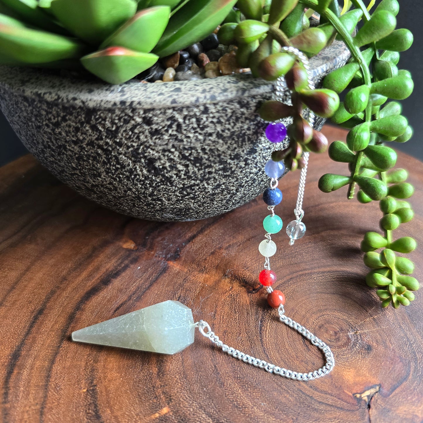 Green Aventurine Chakra Pendulum