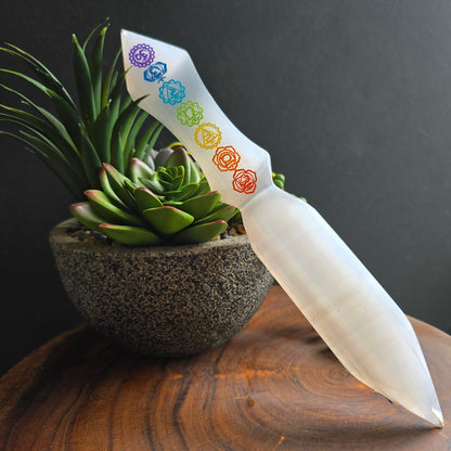 Chakra Selenite Knife