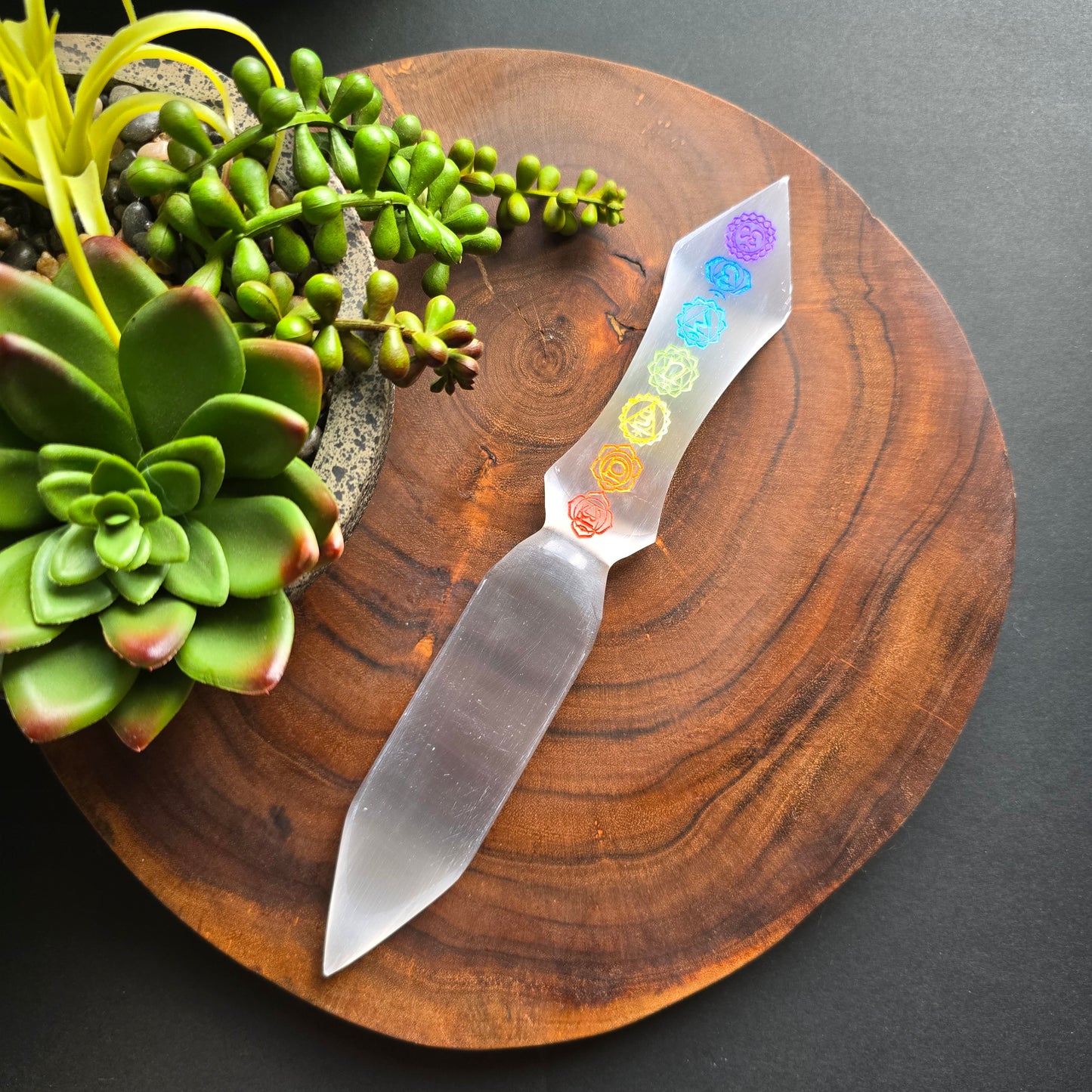 Chakra Selenite Knife