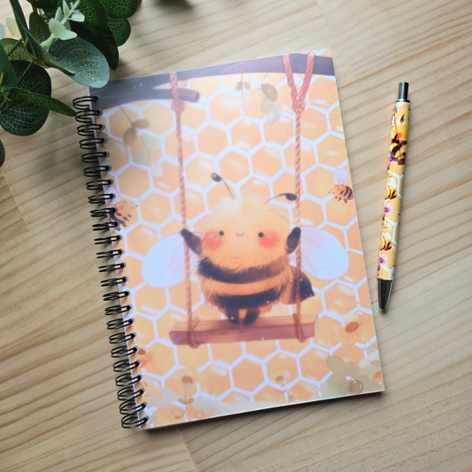 Cute Bee Handmade Notebook A5