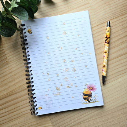 Cute Bee Handmade Notebook A5