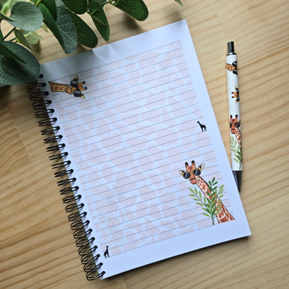 Giraffe Notebook A5
