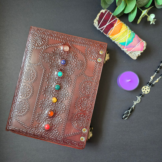 Chakra Stone Embossed Journal