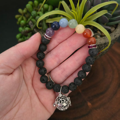 Chakra Lava Aromatherapy Bracelet