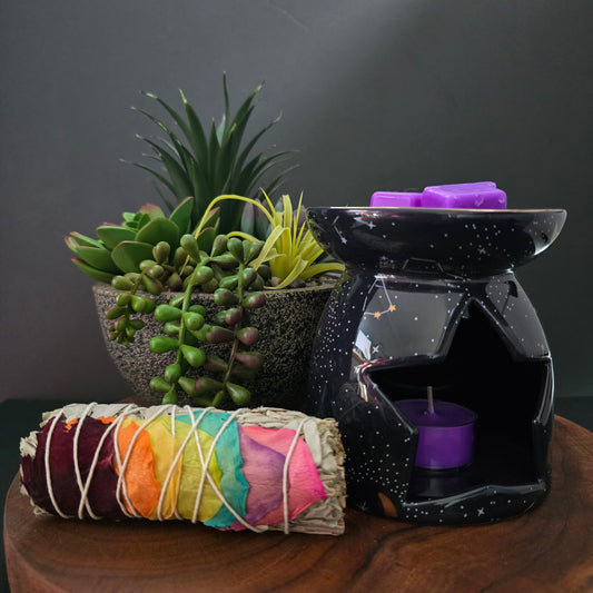 Large Purple Constellation Wax/Oil Burner