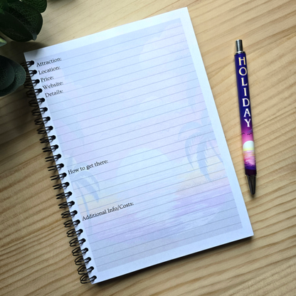 Holiday Planner Notebook A5