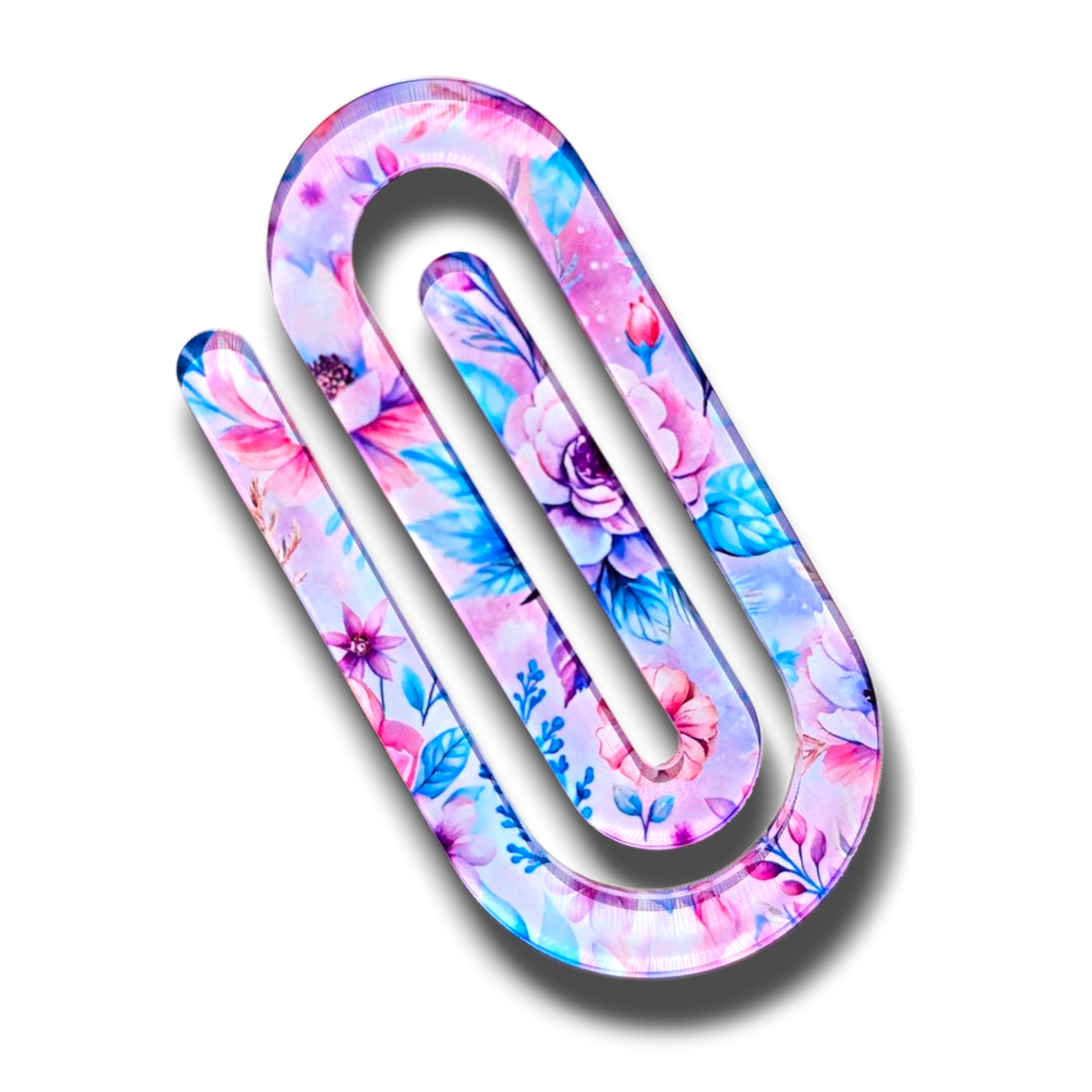 Pastel Flowers Jumbo Paperclip Bookmark