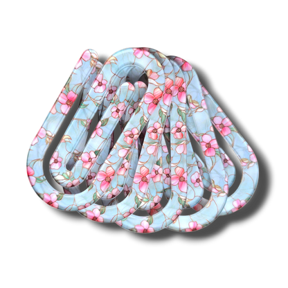 Mint Petals Jumbo Paperclip Bookmark