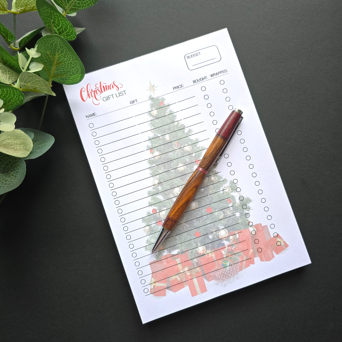 Christmas Shopping A5 Notepad