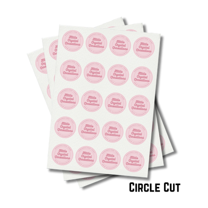 Custom Matte Logo Stickers