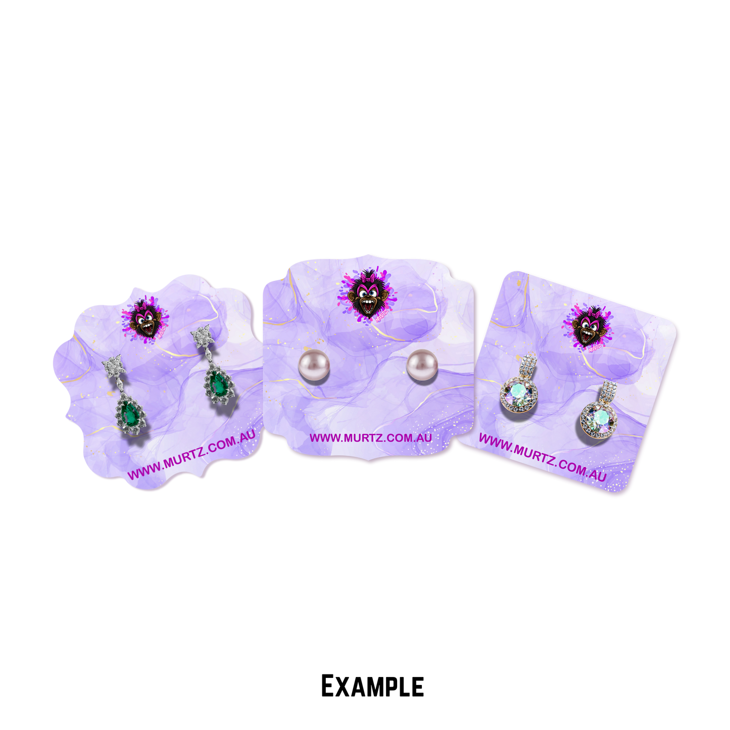 Custom Gloss 300gsm Earring Cards