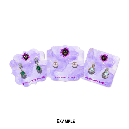 Custom Gloss 300gsm Earring Cards