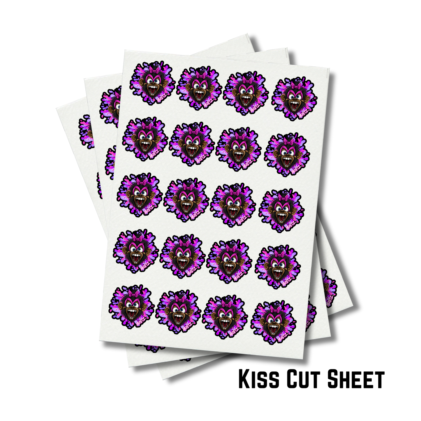 Custom Matte Logo Stickers