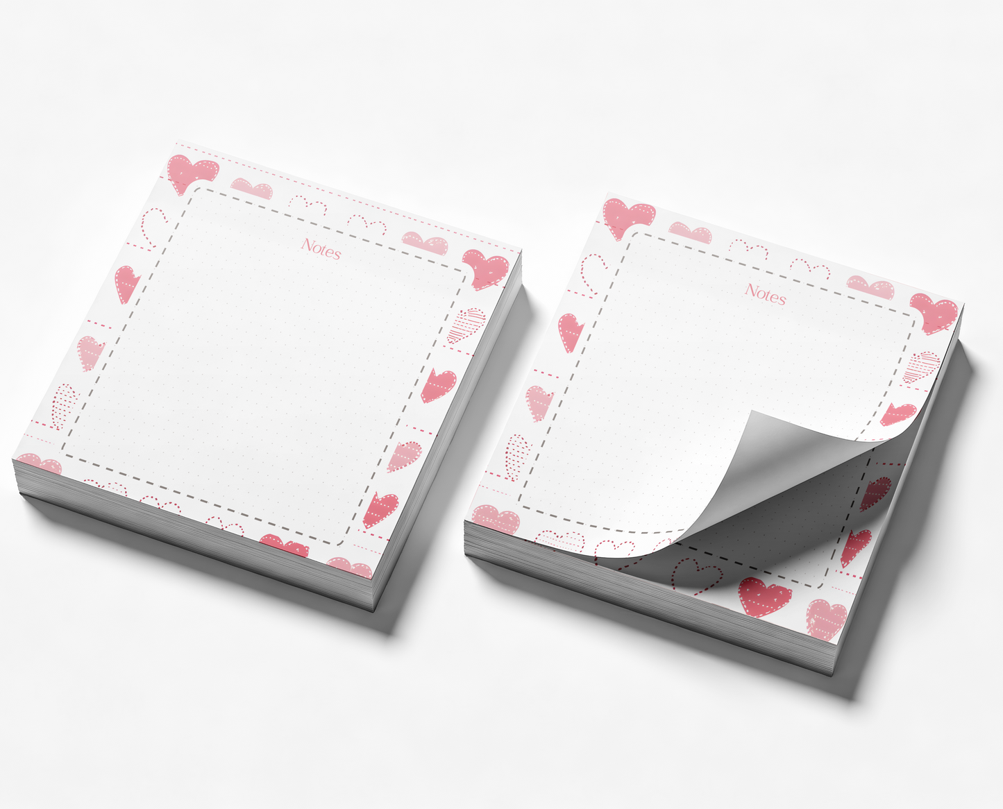 Lined hearts