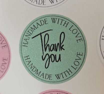 Thank You Handmade Business Sticker Sheet