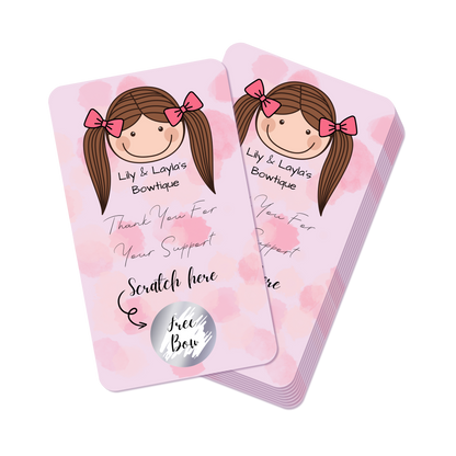 Custom Matte 350gsm Scratch Reward Cards