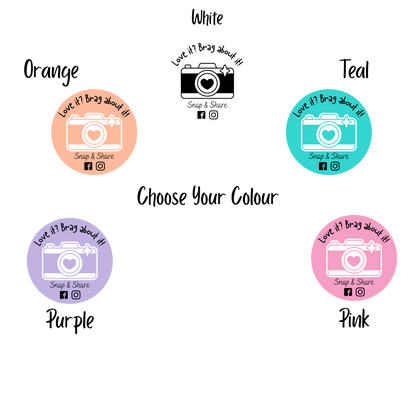 Snap, Tag, Share Business Sticker Sheet