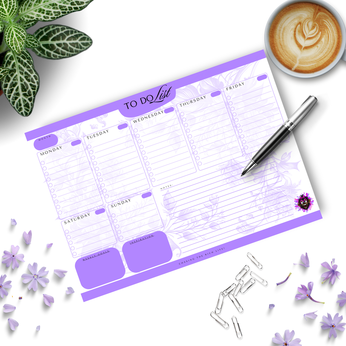 Custom A4 To Do List Notepad (Horizontal)